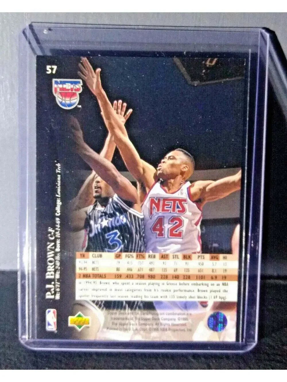 1995-96 Upper Deck P.J. Brown #57 Basketball Card